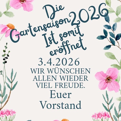 ...die Gartensaison ist nun eröffnet...